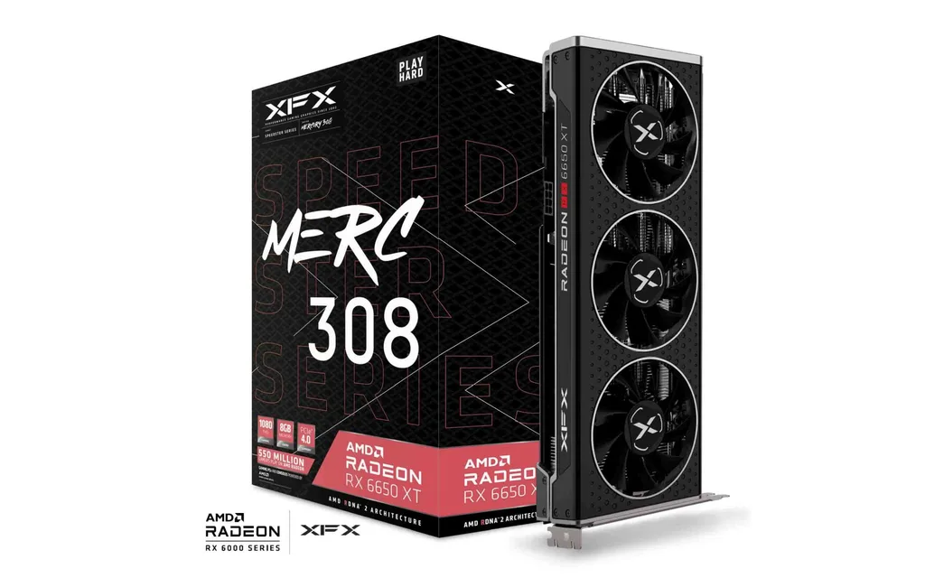 XFX Speedster MERC 308 Black Radeon RX 6650 XT 8GB 274mm