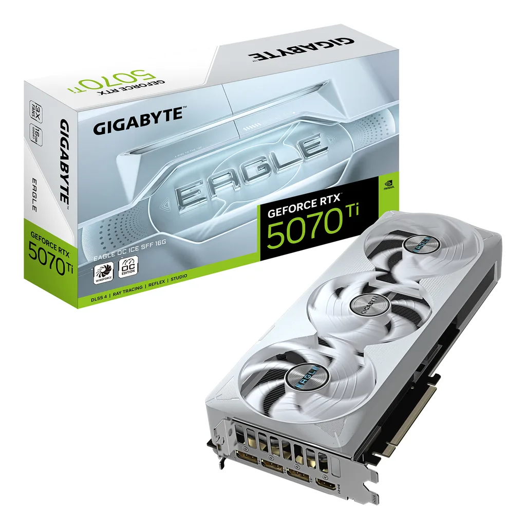Gigabyte EAGLE OC ICE SFF GeForce RTX 5070 Ti 16GB 304mm