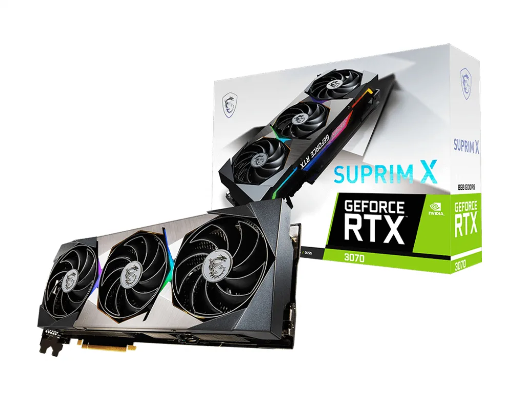 MSI GeForce RTX 3070 Suprim X 8G LHR GeForce RTX 3070 LHR