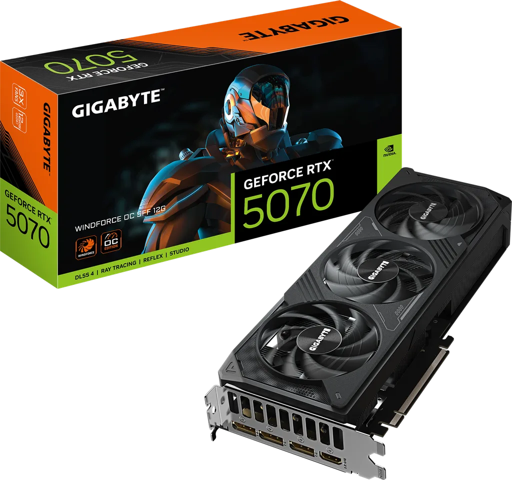 Gigabyte WINDFORCE OC SFF GeForce RTX 5070 12GB 282mm