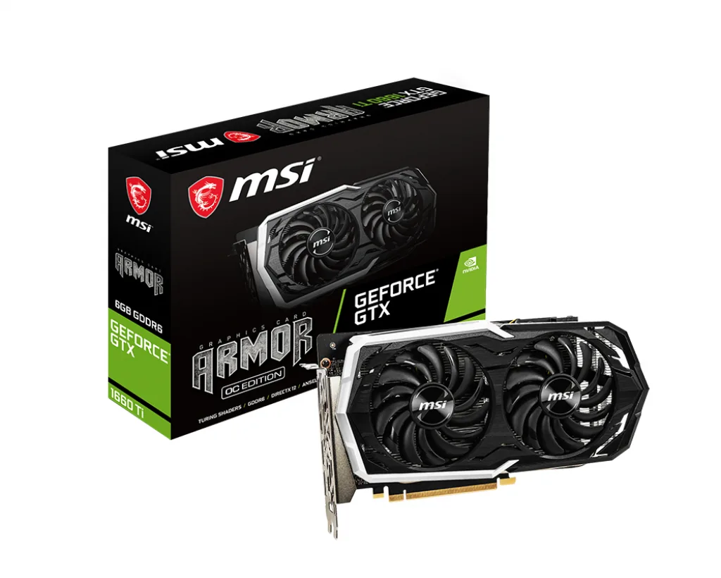 MSI ARMOR OC GeForce GTX 1660 Ti 6GB 243mm