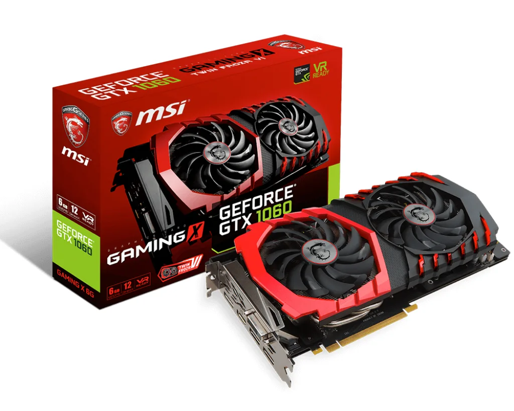 MSI GAMING X GeForce GTX 1060 6GB 6GB 277mm