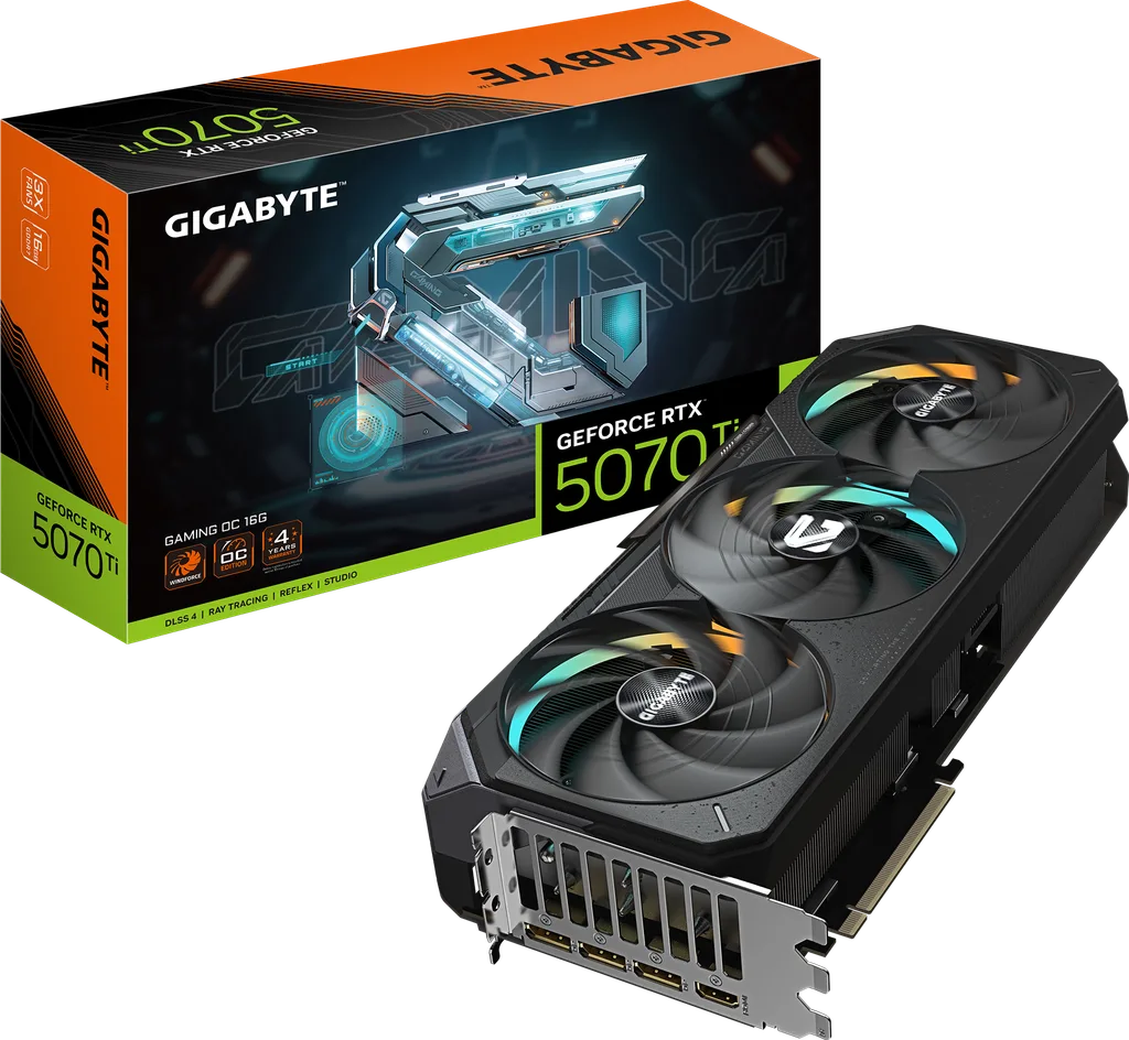 Gigabyte GAMING OC GeForce RTX 5070 Ti 16GB 340mm