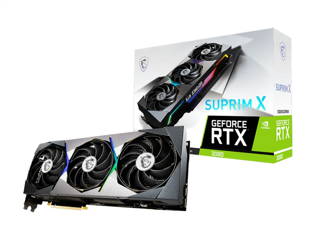 MSI SUPRIM X GeForce RTX 3080 10GB LHR 10GB 336mm