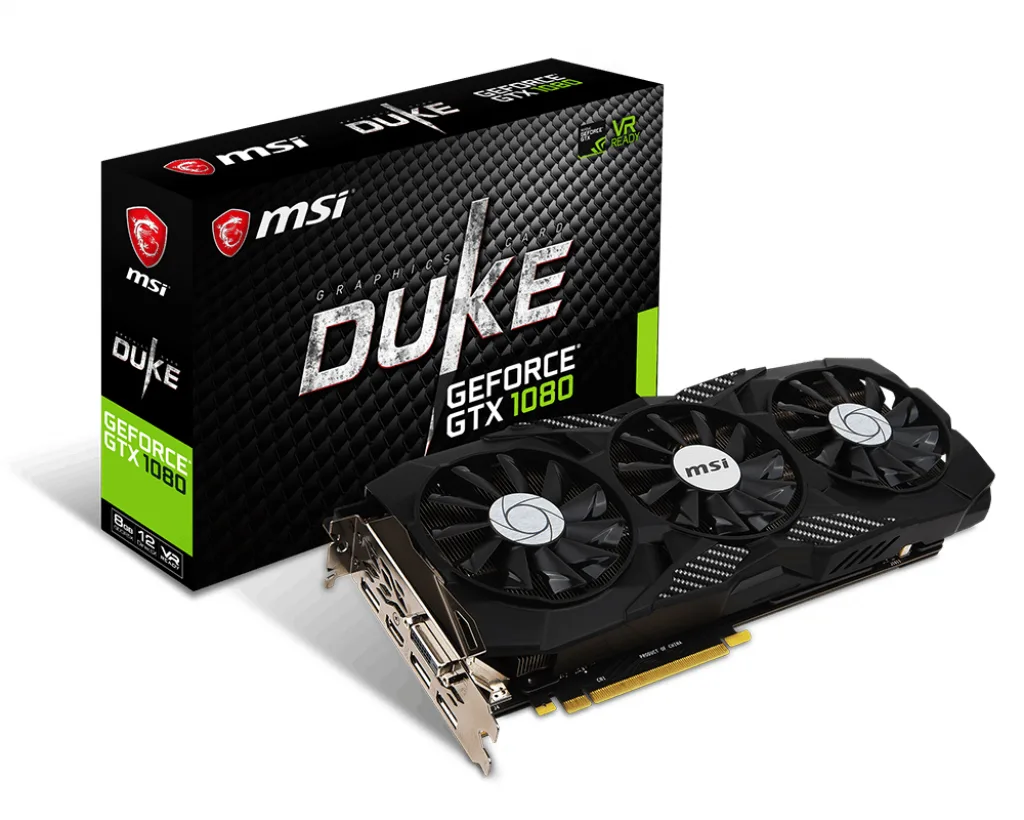 MSI DUKE OC GeForce GTX 1080 8GB 312mm
