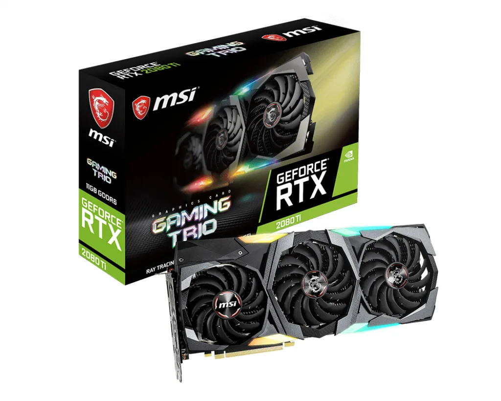 MSI GAMING X TRIO GeForce RTX 2080 Ti 11GB 327mm