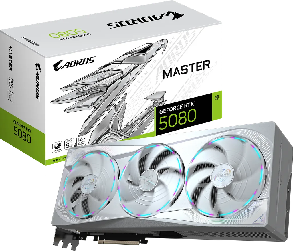 Gigabyte AORUS MASTER ICE GeForce RTX 5080 16GB 360mm