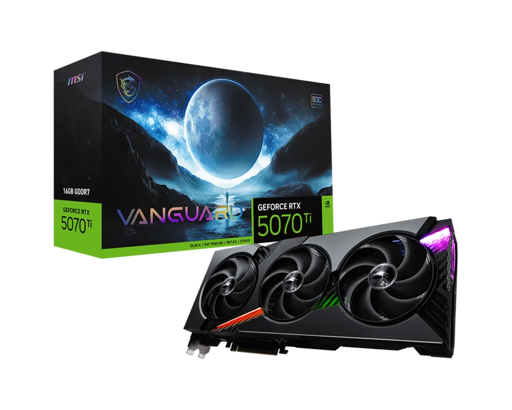 MSI VANGUARD SOC GeForce RTX 5070 Ti 16GB 357mm