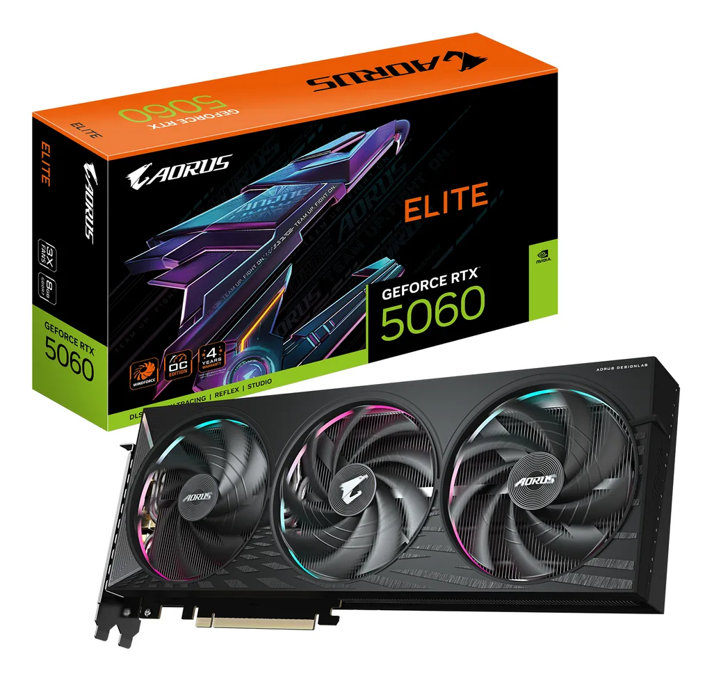 Gigabyte AORUS ELITE GeForce RTX 5060 8GB 329mm