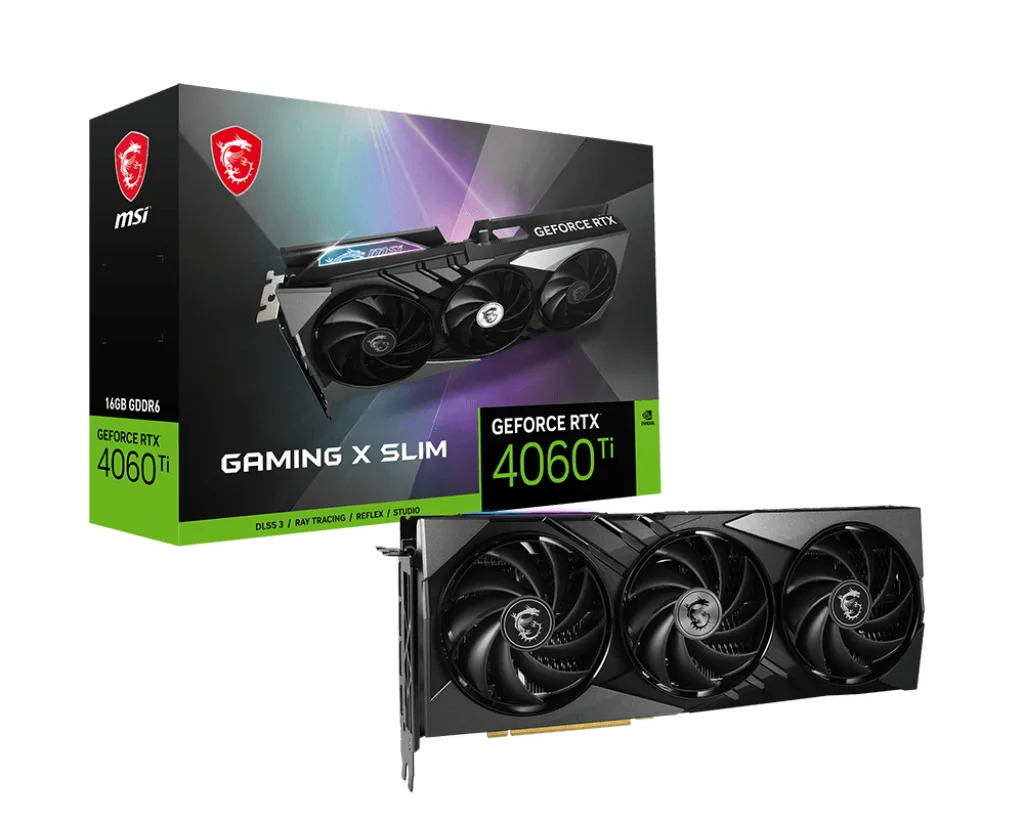 MSI GAMING X SLIM GeForce RTX 4060 Ti 16GB 307mm