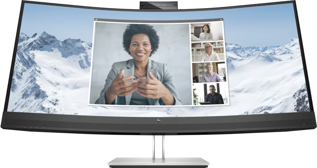 Microsoft E34m G4 WQHD Curved USB-C Conferencing Monitor