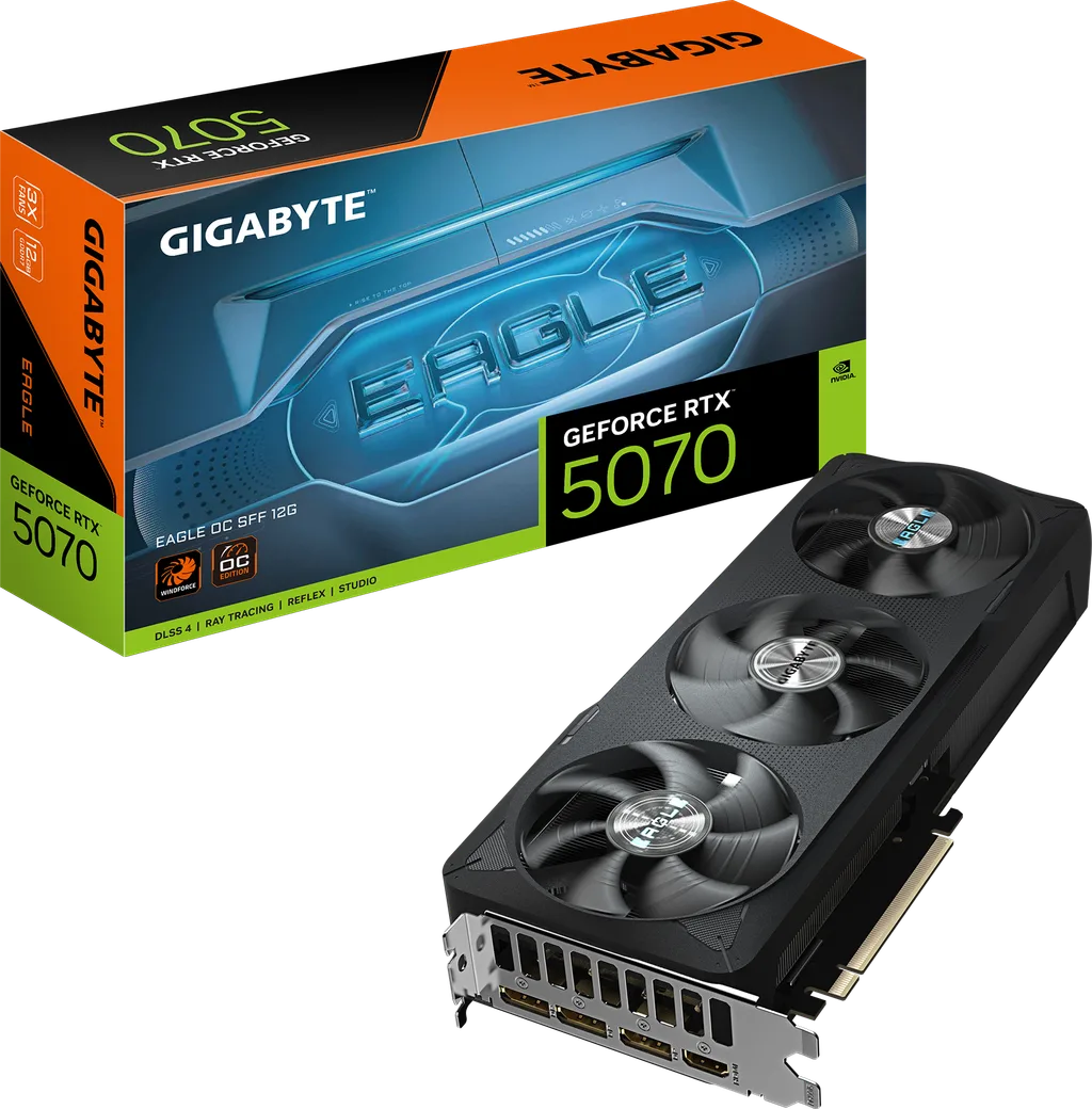 Gigabyte EAGLE OC SFF GeForce RTX 5070 12GB 290mm (Black)