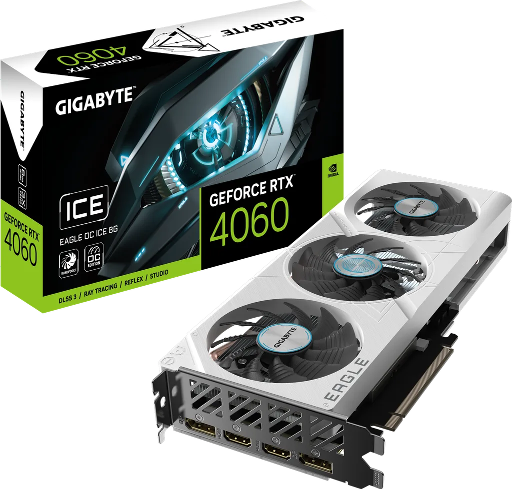Gigabyte EAGLE OC ICE GeForce RTX 4060 8GB 272mm