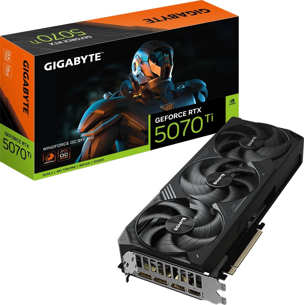 Gigabyte WINDFORCE SFF GeForce RTX 5070 Ti 16GB 304mm