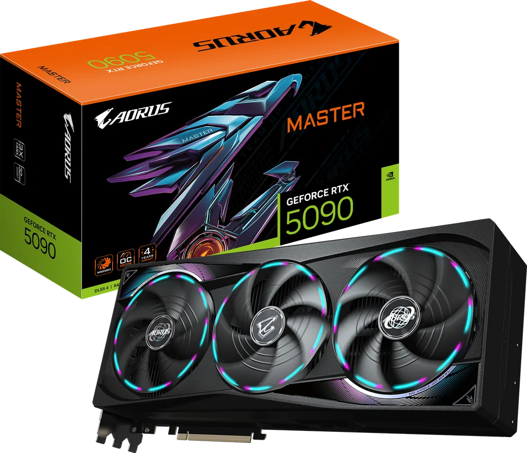 Gigabyte AORUS MASTER GeForce RTX 5090 32GB 360mm (Black)