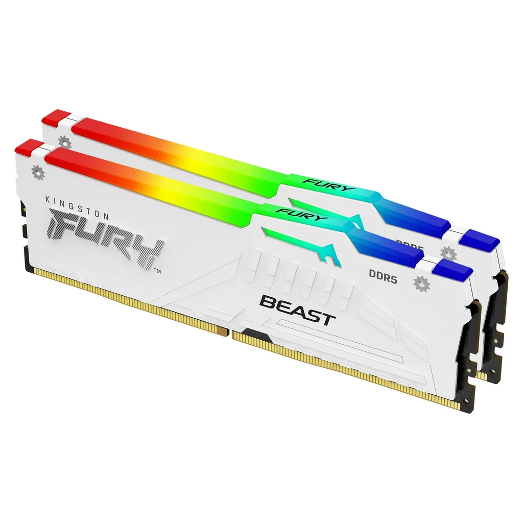 Kingston FURY Beast RGB 32 GB (2x16GB) DDR5-6000 CL36 (White)