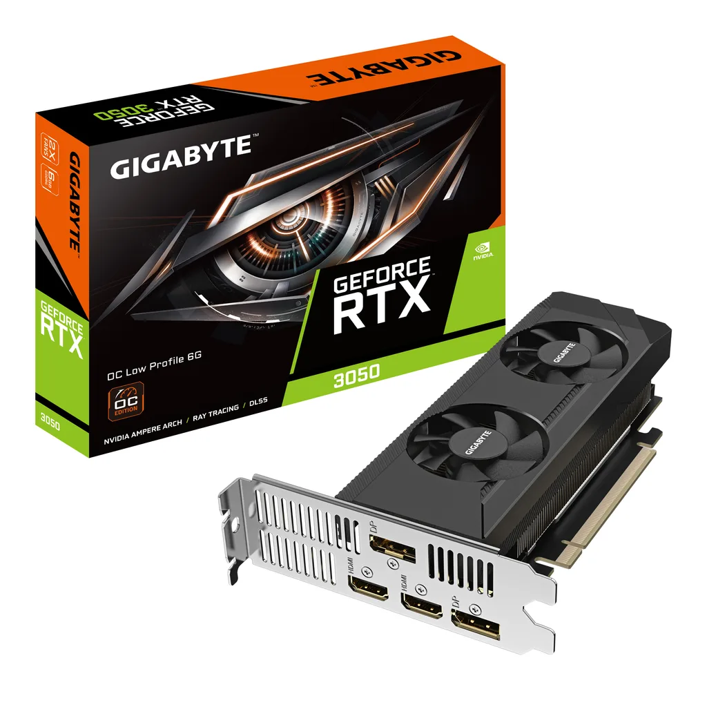 Gigabyte OC Low Profile GeForce RTX 3050 6GB 6GB 181mm
