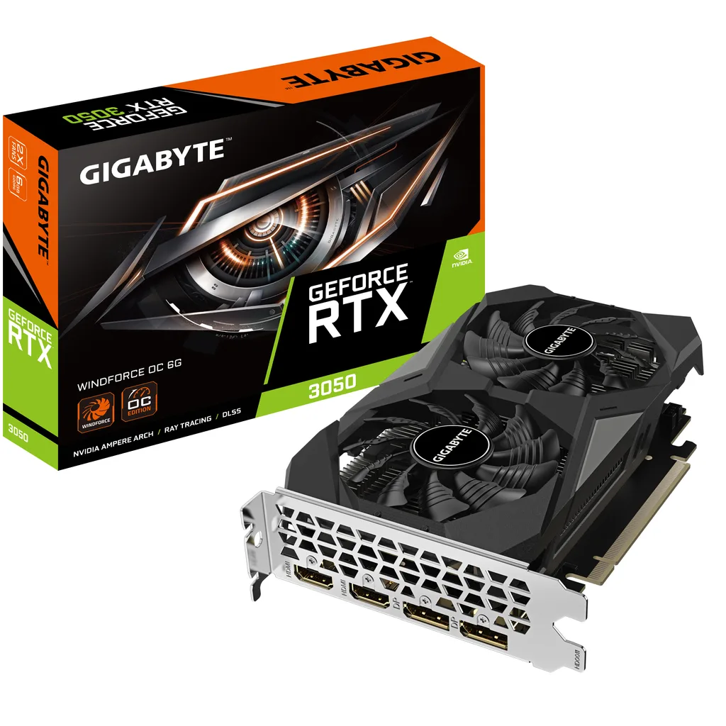 Gigabyte WINDFORCE OC GeForce RTX 3050 6GB 6GB 191mm