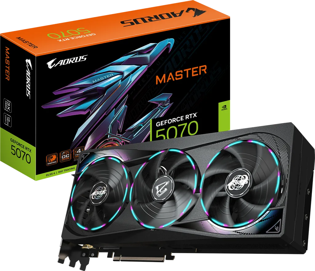 Gigabyte AORUS MASTER GeForce RTX 5070 12GB 317mm