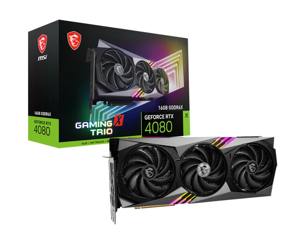 MSI GAMING X TRIO GeForce RTX 4080 16GB 337mm (Black)