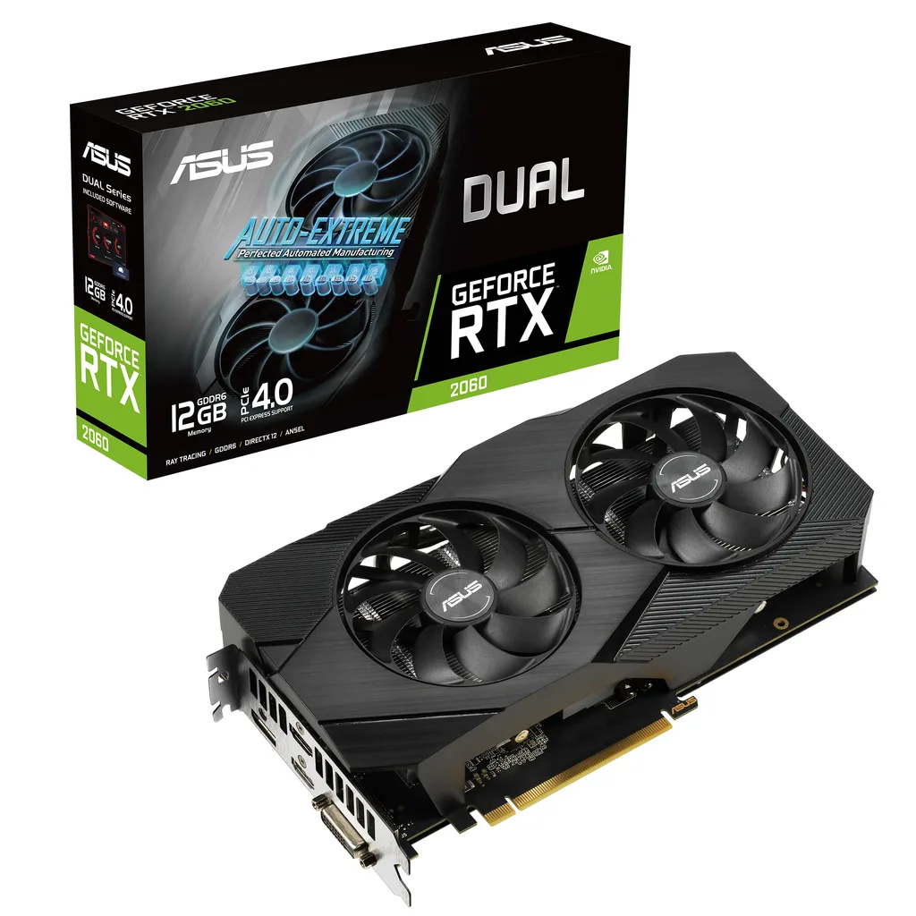 Asus DUAL EVO GeForce RTX 2060 12GB 12GB 242mm