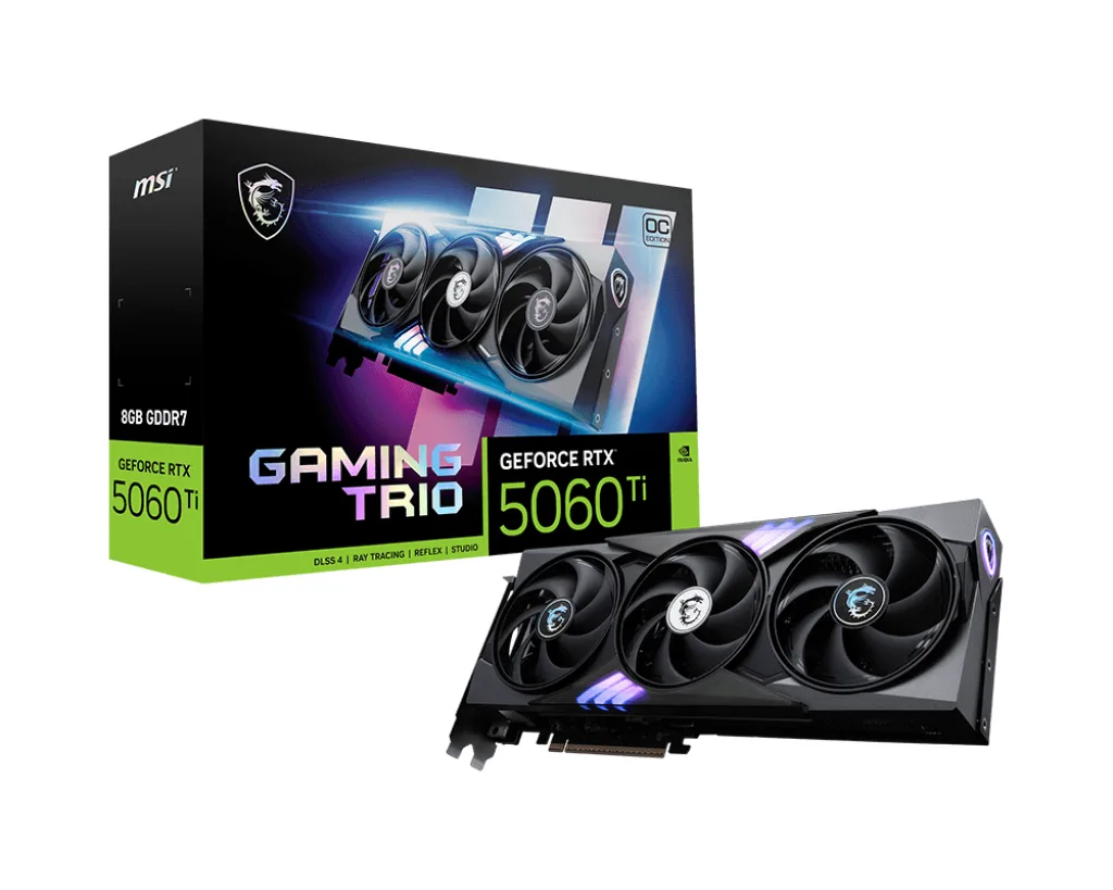MSI GAMING TRIO OC GeForce RTX 5060 Ti 8GB 300mm (White)