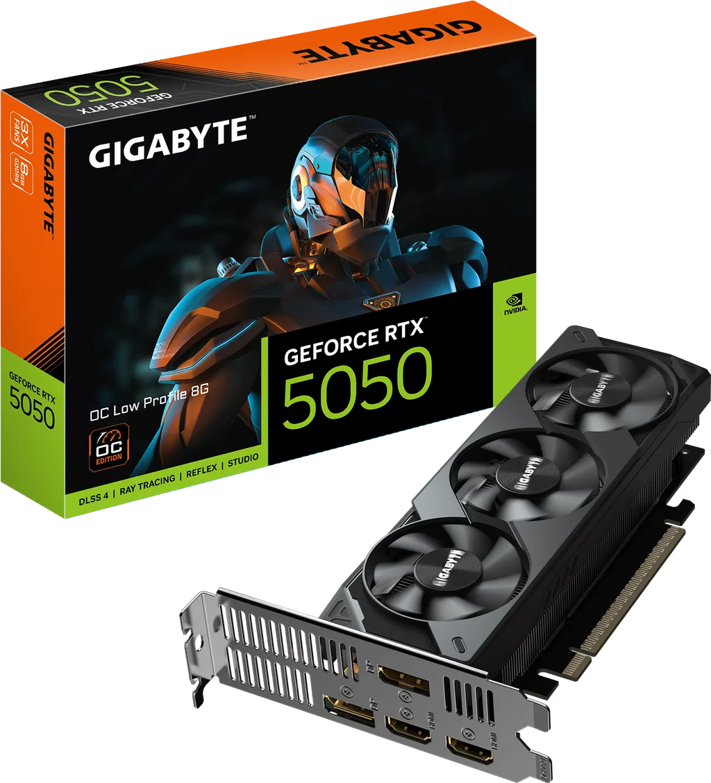 Gigabyte OC Low Profile GeForce RTX 5050 8GB 182mm