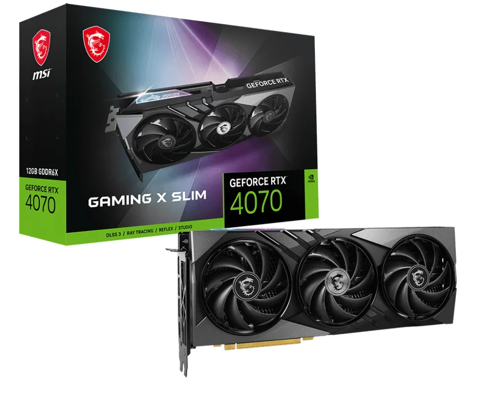 MSI GAMING X SLIM GeForce RTX 4070 12GB 307mm