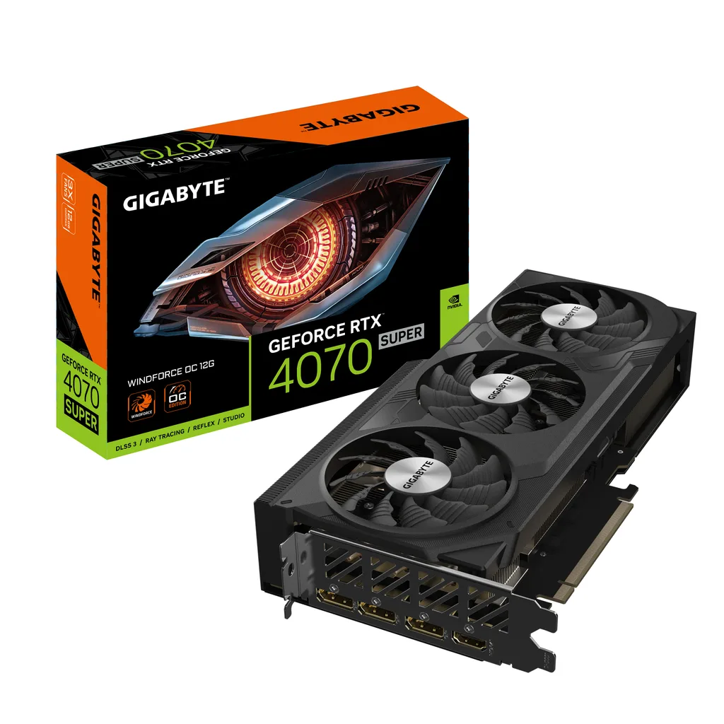 Gigabyte WINDFORCE OC GeForce RTX 4070 SUPER 12GB 261mm