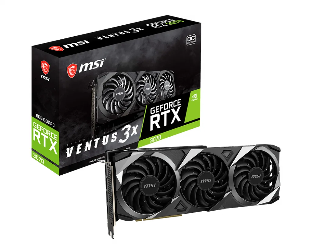 MSI GeForce RTX 3070 Ventus 3X 8G OC LHR GeForce RTX 3070 LHR
