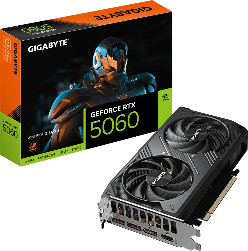 Gigabyte WINDFORCE GeForce RTX 5060 8GB 199mm