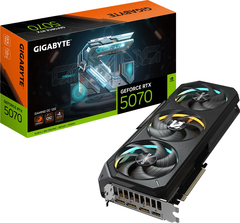 Gigabyte GAMING OC GeForce RTX 5070 12GB 327mm