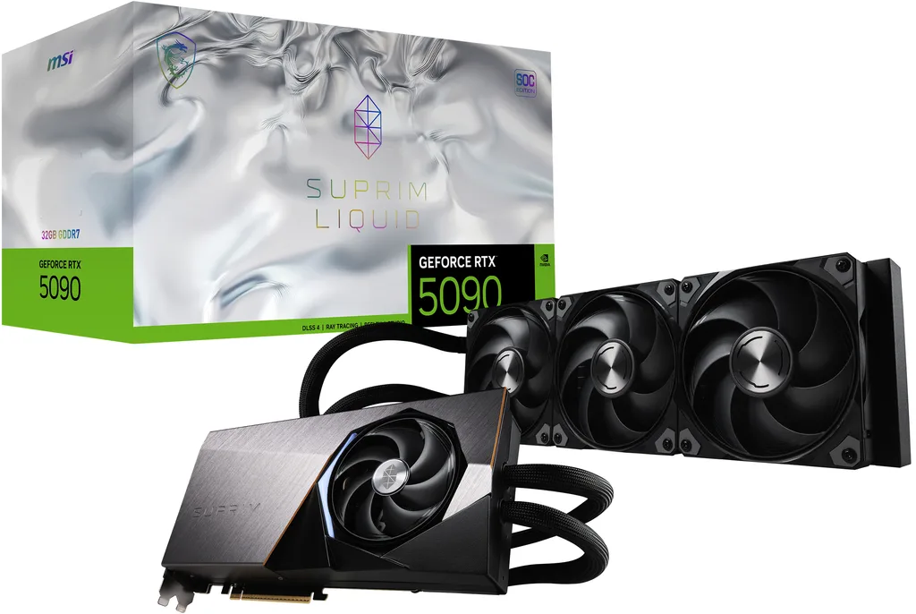 MSI SUPRIM LIQUID SOC GeForce RTX 5090 32GB 280mm