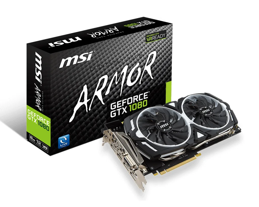MSI ARMOR OC GeForce GTX 1080 8GB 279mm