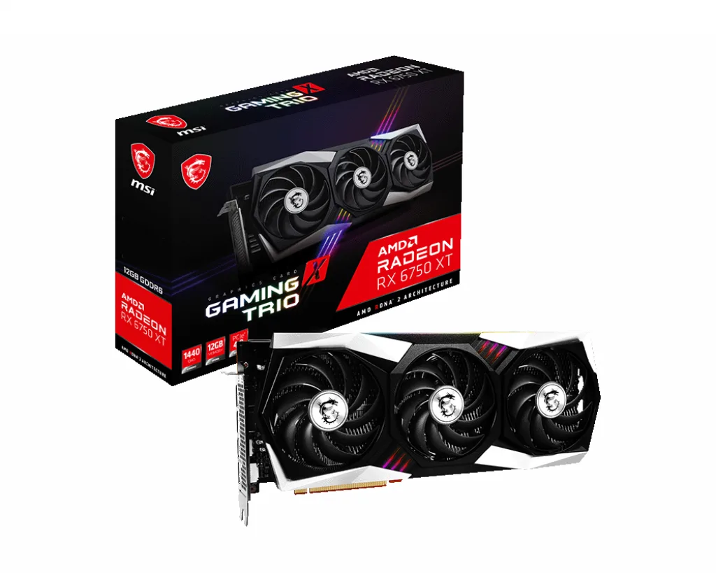MSI GAMING X TRIO Radeon RX 6750 XT 12GB 327mm