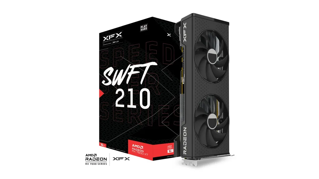 XFX Speedster SWFT 210 Radeon RX 7600 XT 16GB 272mm