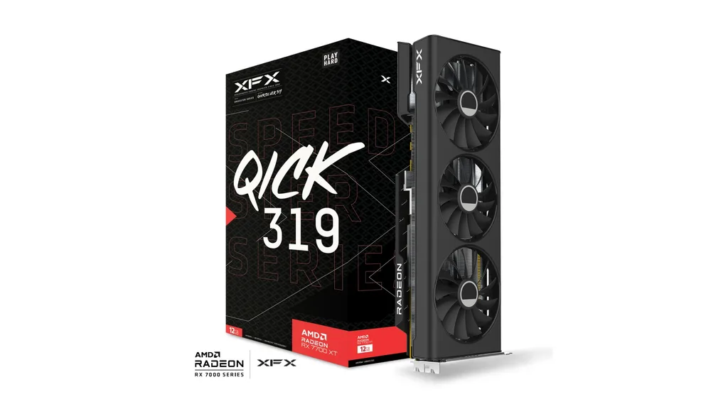 XFX Speedster QICK 319 BLACK Radeon RX 7700 XT 12GB 335mm
